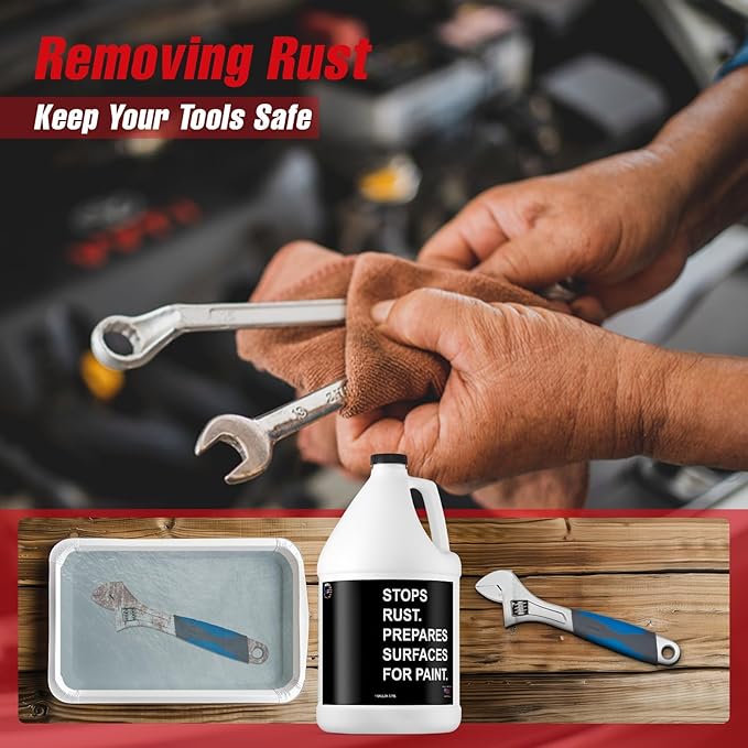 Mettlex Rust remover for metal tools and surfaces- rust 1 Gallon